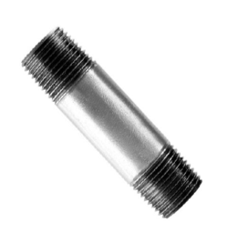 Galvanized Malleable Iron NPT Threaded Close Nipple - GSTF GCN
