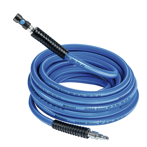 Prevost Flexair Assembled Polymer Hose With Prevost Coupler For Compressed Air Systems