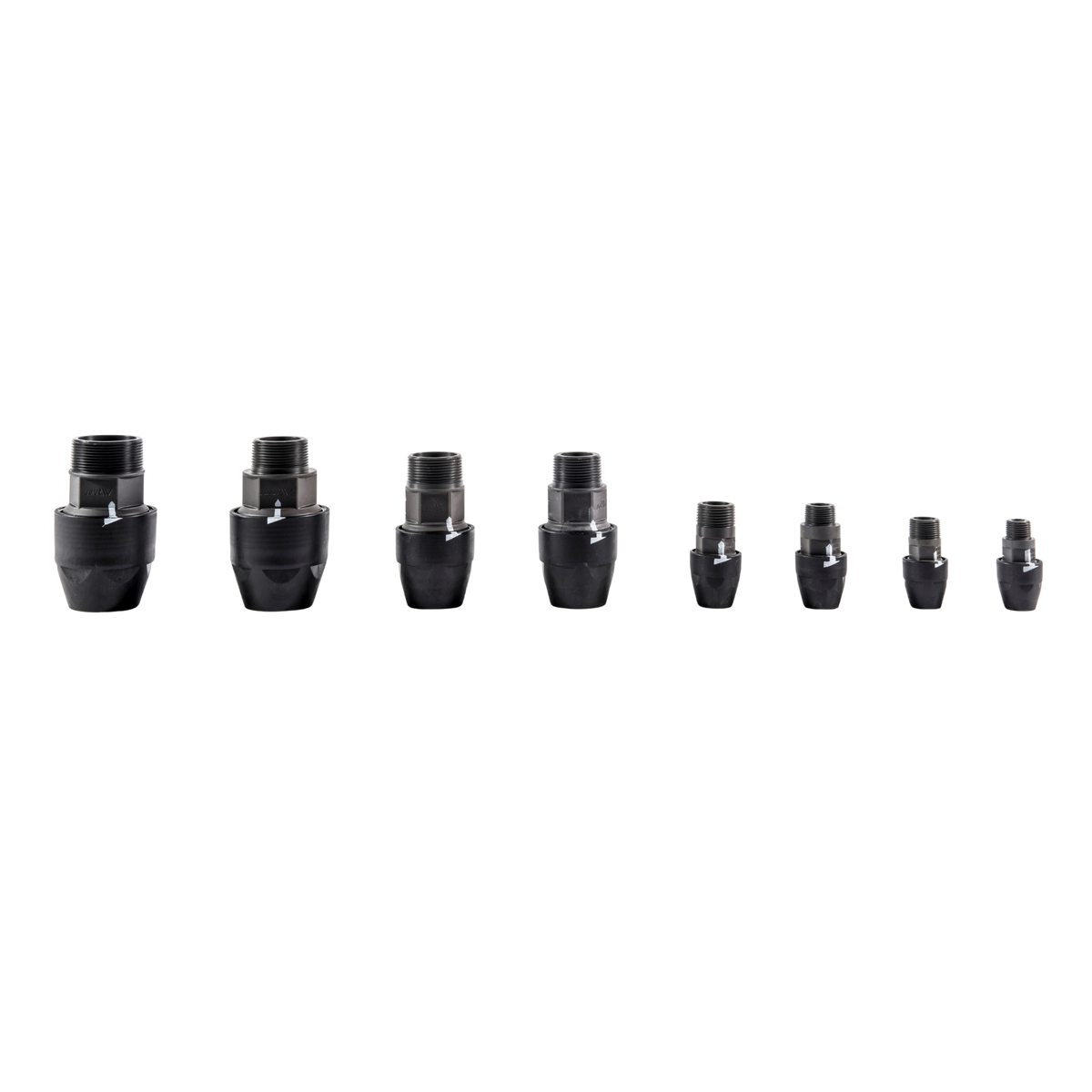AIRnet Male Threaded NPT Pipe Connector Aluminum For Compressed Air Systems