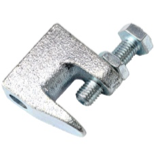 Plated Small Mouth Beam Clamp w/Lock nut 3/8" (Box of 100) - HDWR BC