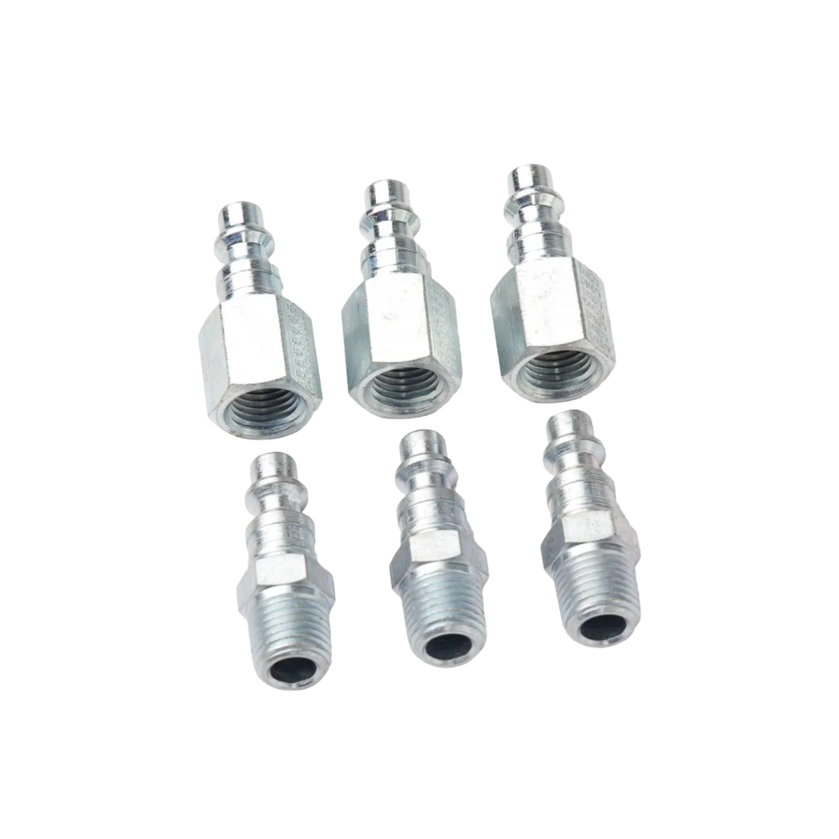 RapidAir Quick Coupler Plug 6 Pack, 30 CFM 1/4" NPT