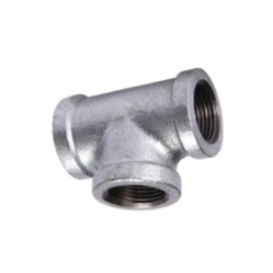 Galvanized Malleable Iron Equal Female NPT Threaded Tee Fitting For Pipe - GSTF GTE
