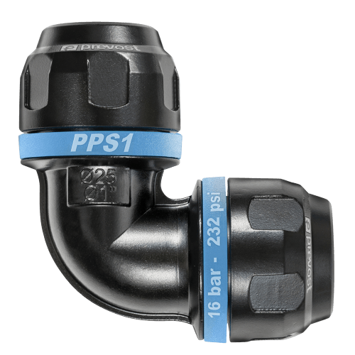 Prevost 90 Degree PPS1 Connection For Blue Aluminum Air Pipe