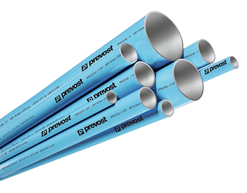 Prevost Aluminum Blue Pipe For Compressed Air - PPS BTU