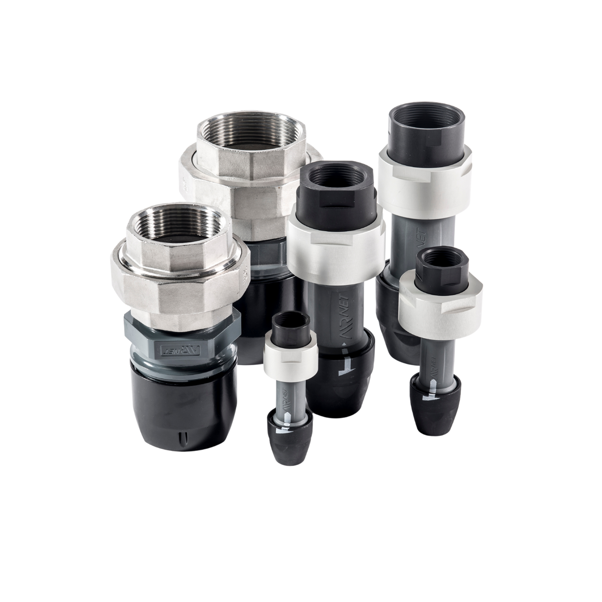 AIRnet Straight Union Adapter Female NPT Threaded - PF/PM