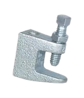 Plated Small Mouth Beam Clamp w/Lock nut 3/8" - HDWR BC